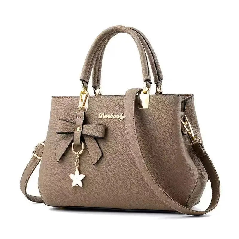 Korean Trendy Bow Shoulder Bag - Large Capacity Messenger Bag for Women - JStorehub 