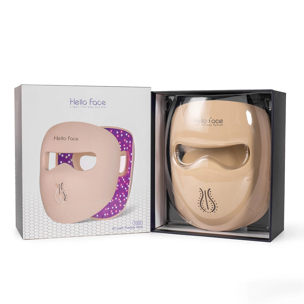 Hello Face M300 4D LED Light Therapy Mask - Anti-Aging & Acne Care - JStorehub 