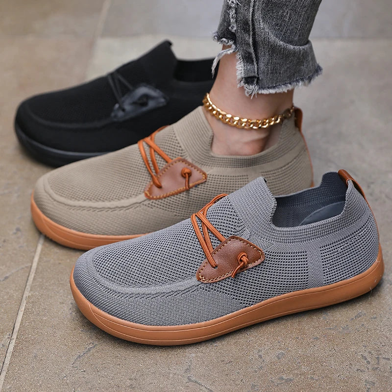 Women' Simple Wide Footed Sneakers Minimalist Mesh Comfortable Zero Drop Shoe New Breathable Fashionable Barefoot Sneakers Women