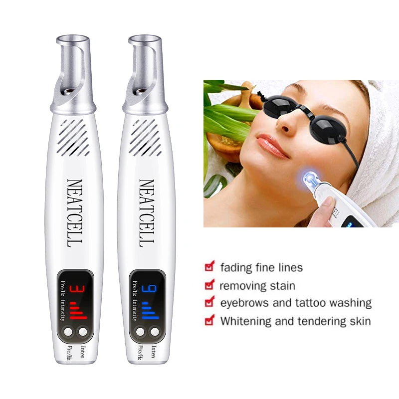 Picosecond Laser Pen for Scar Removal - Blue Light Therapy Mole Freckle Remover - JStorehub 