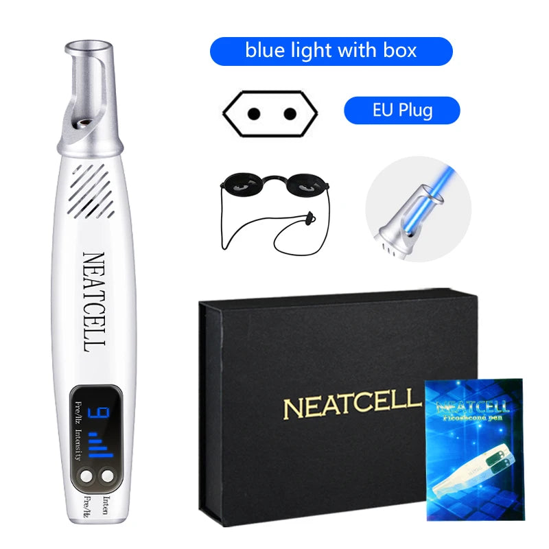Picosecond Laser Pen for Scar Removal - Blue Light Therapy Mole Freckle Remover - JStorehub 