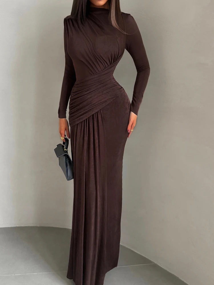 Women Dresses: NIBBER Ankle-Length A-Line Dress | Salman Store