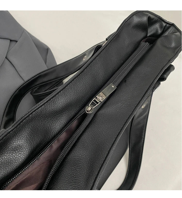 Soft Interior Shoulder Bag 2026 - High Quality Contrasting Color PU Handbag for Wome