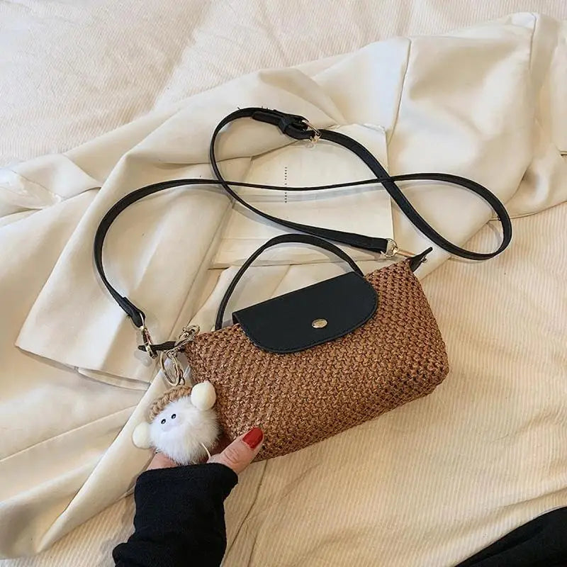 Summer Straw Braided Women's Shoulder Bag - SalmanStore 