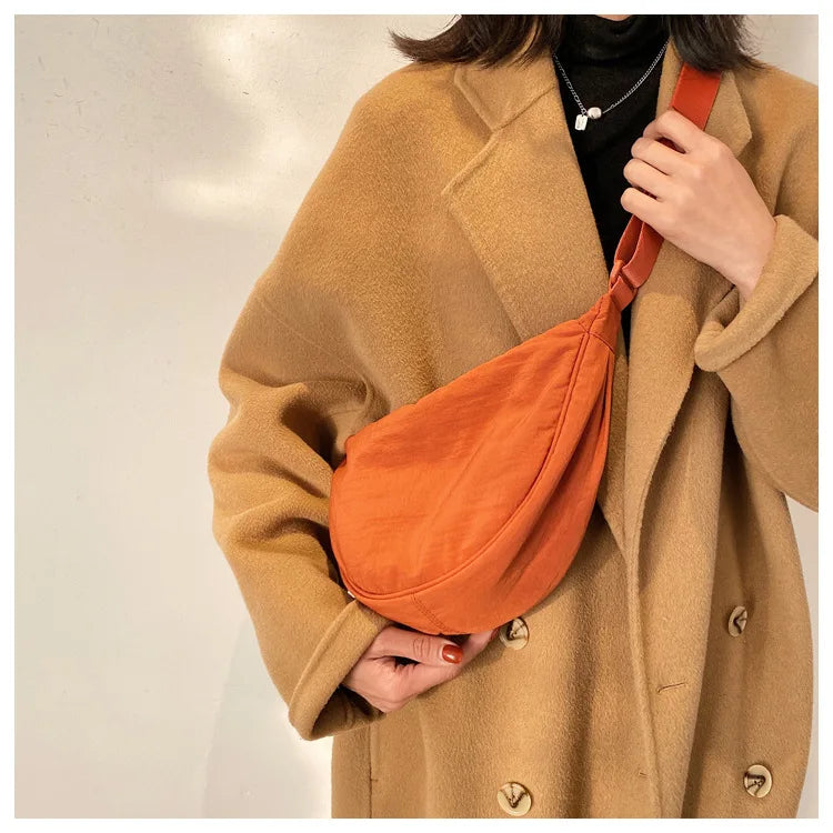 Casual Nylon Hobo Crossbody Bag for Women - Large Capacity Designer Shoulder - JStorehub 