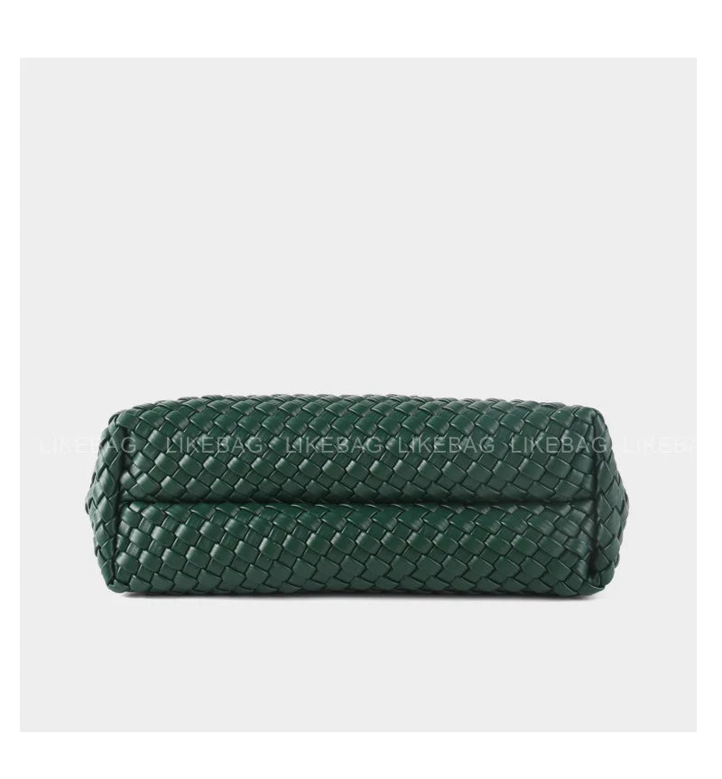 Woven Bag Women PU Leather Single Shoulder Bag - SalmanStore 