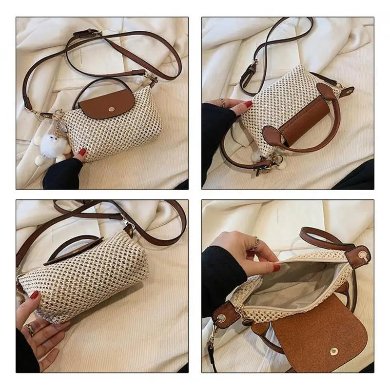 Summer Straw Braided Women's Shoulder Bag - SalmanStore 