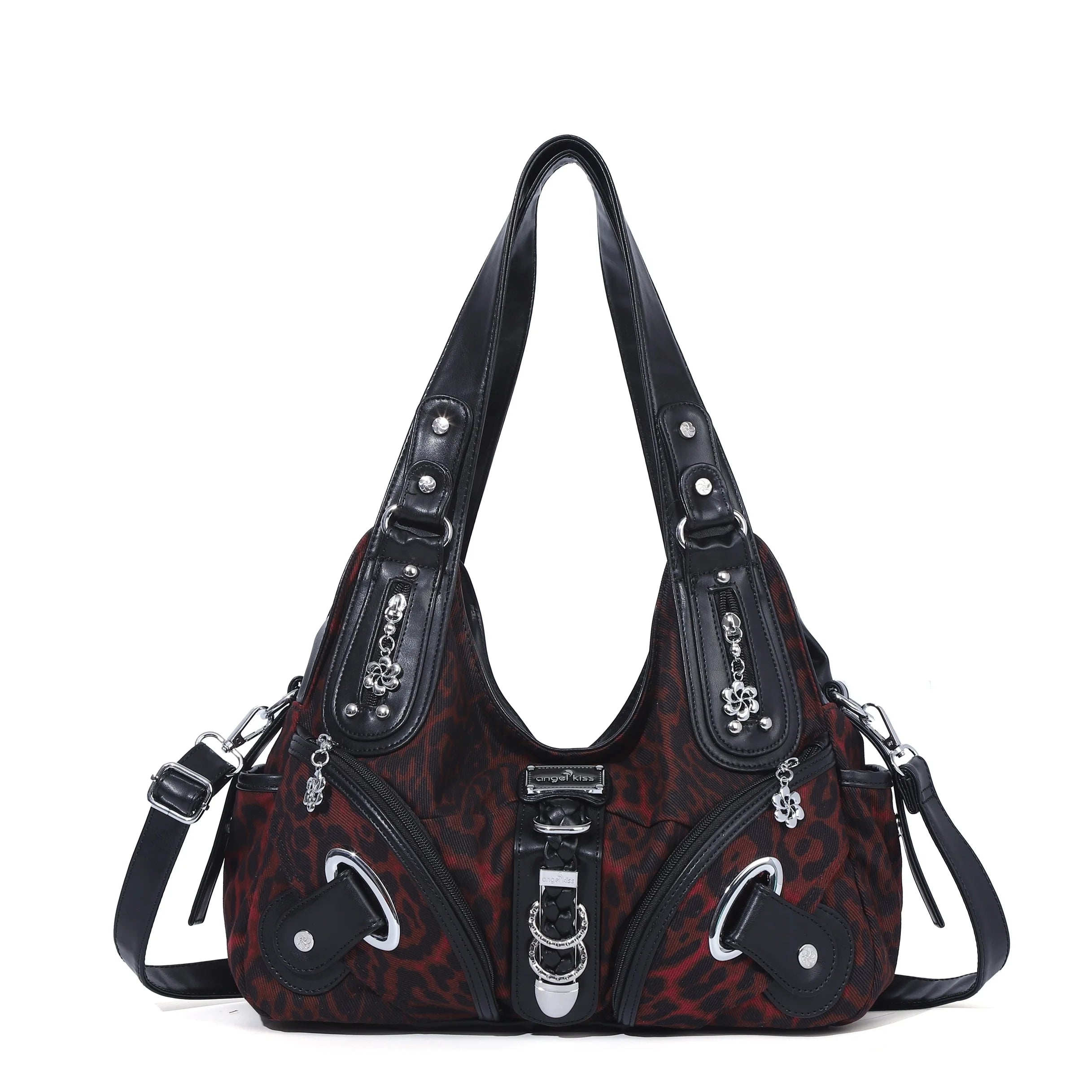 Leopard Print Handbag for Women - Fashionable Animal Print Shoulder Bag