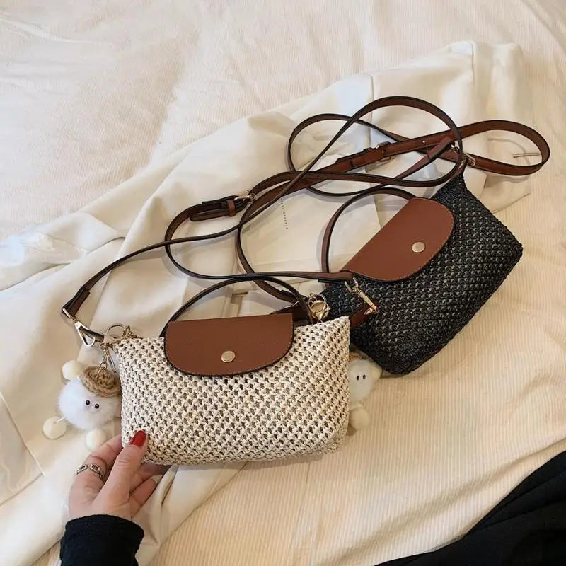 Summer Straw Braided Women's Shoulder Bag - SalmanStore 
