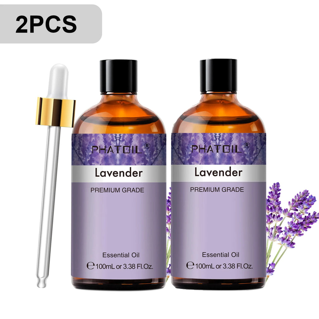 Phatoil 100ml Premium Essential Oil Set - Sandalwood Lavender Eucalyptus