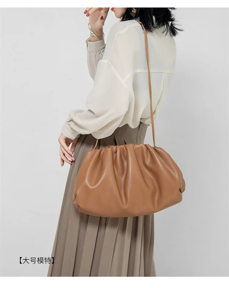 Luxury Soft PU Leather Shoulder Bag for Women - Small Crossbody Messenger Bag - JStorehub 