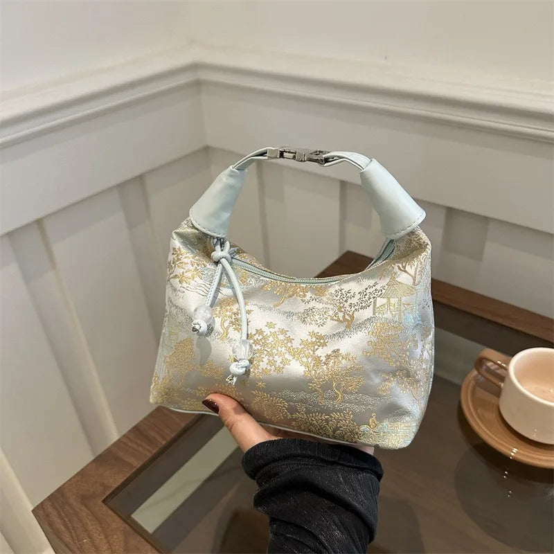 Chinese Style Fine Embroidery Shoulder Bag 2025 - Fashion Crossbody Tote Handbag for Women - JStorehub 