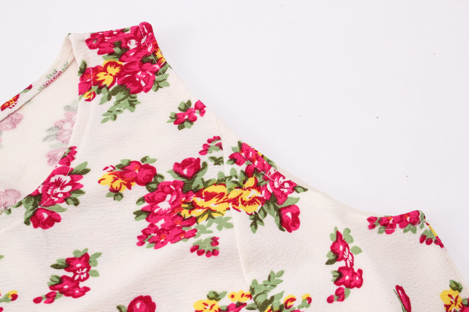 Summer Woman Printing Sleeveless Long Dress Vintage Dress Plus Size Casual A-Line Beach Print Dress