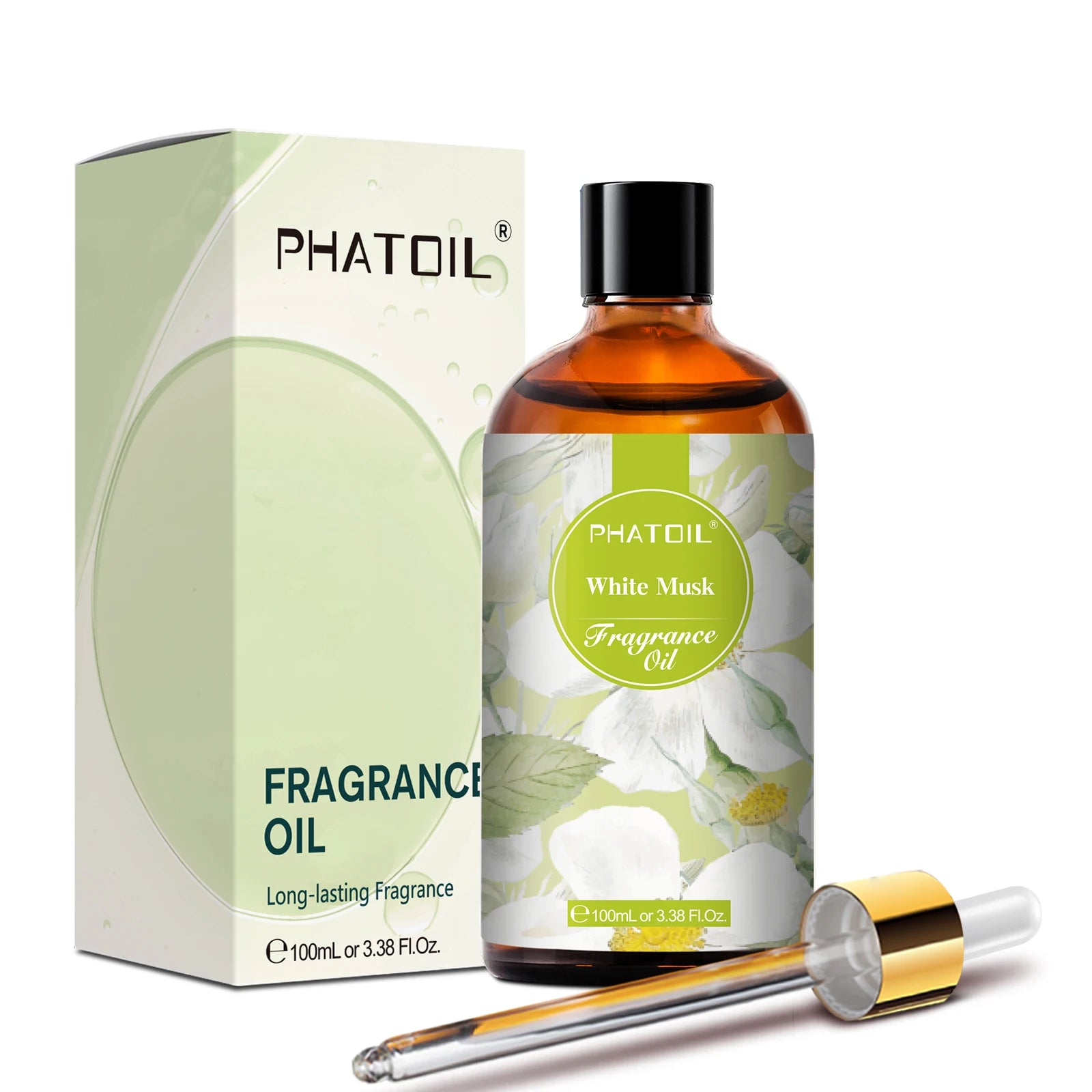 Phatoil 100ml Fragrance Oil with Dropper - White Musk Orange Blossom - JStorehub 
