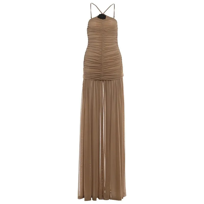 Elegant Women Dresses: SylCue Pleated Maxi at Salman Store