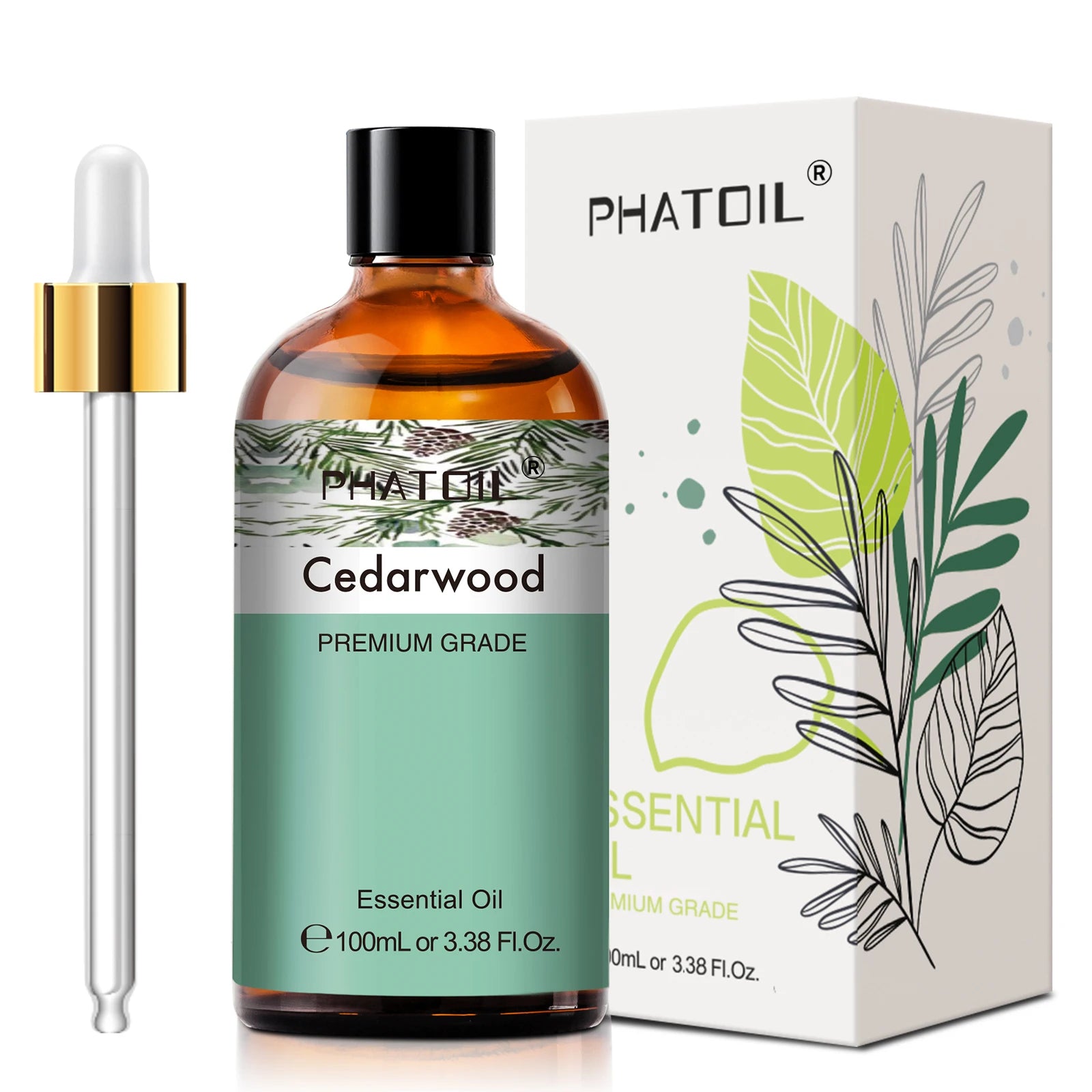 Phatoil 100ml Premium Essential Oil Set - Sandalwood Lavender Eucalyptus