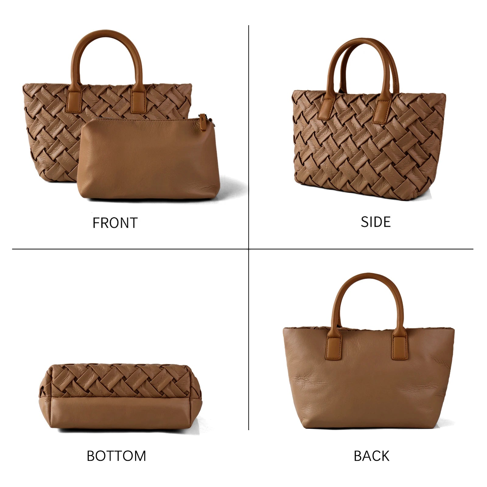 ZR Diary Pleated PU Leather Shoulder Bag for Women - Versatile Commuter Messenger Bag - JStorehub 