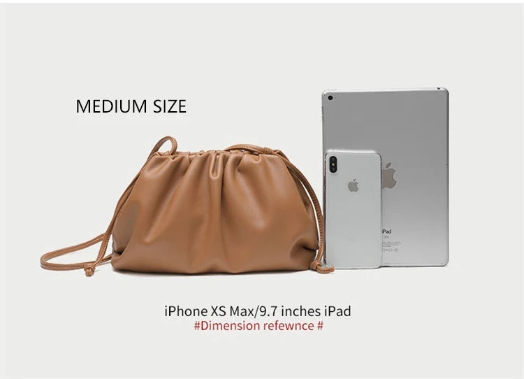 Luxury Soft PU Leather Shoulder Bag for Women - Small Crossbody Messenger Bag - JStorehub 