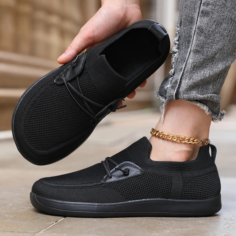 Women' Simple Wide Footed Sneakers Minimalist Mesh Comfortable Zero Drop Shoe New Breathable Fashionable Barefoot Sneakers Women