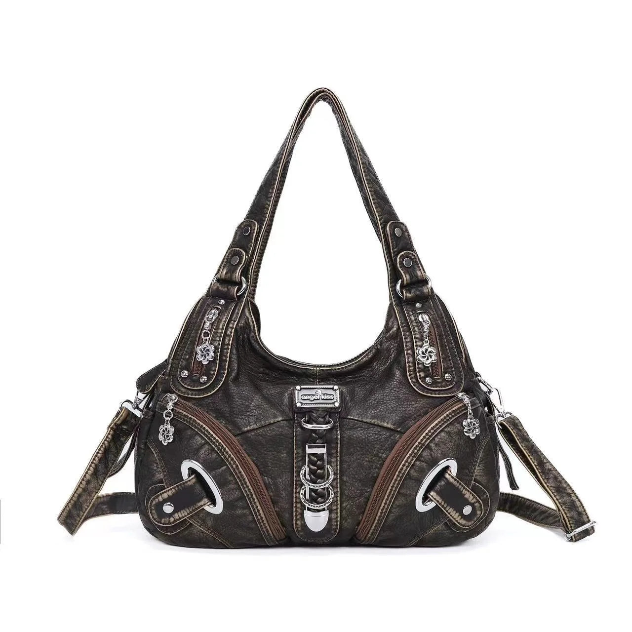 Vingtae Women Handbags Leopard Bag Top-handle Handbag Fashion - SalmanStore 