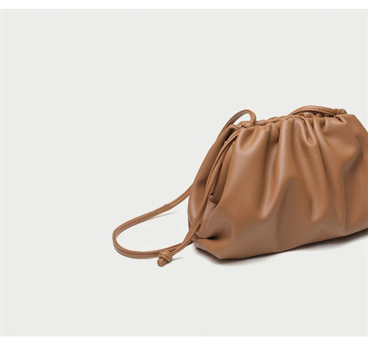 Luxury Soft PU Leather Shoulder Bag for Women - Small Crossbody Messenger Bag