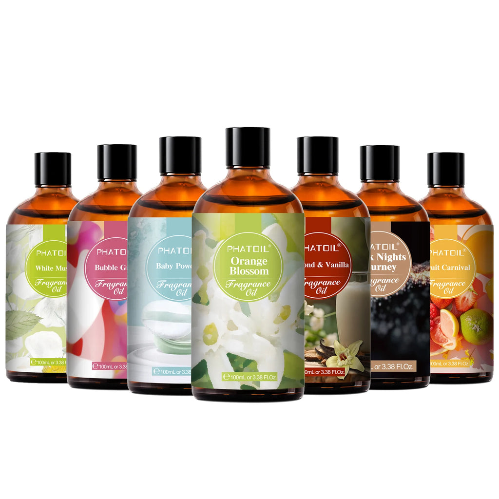Phatoil 100ml Fragrance Oil with Dropper - White Musk Orange Blossom - JStorehub 