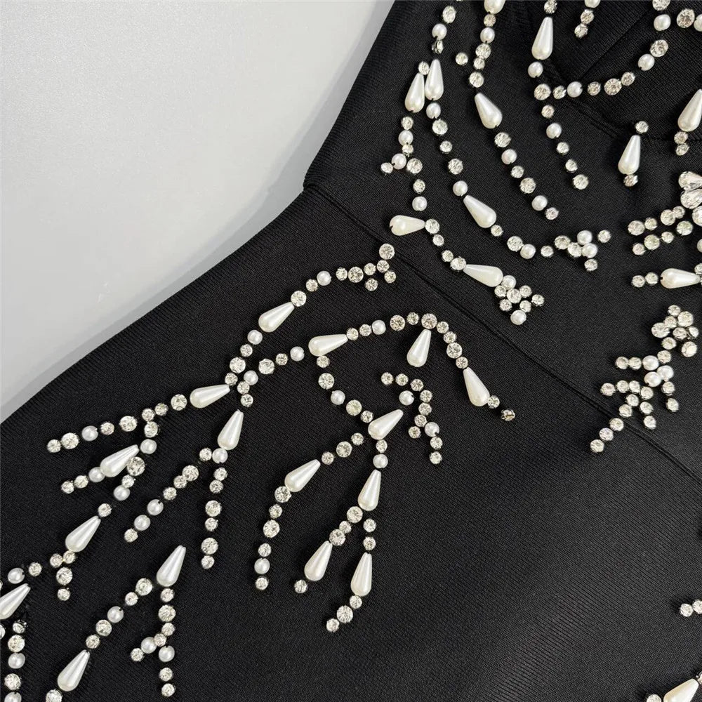 Women Dresses: Elegant Beading Bandage Dress | Salman Store