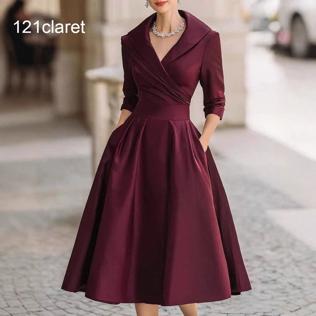 Women's Short Sleeve Chiffon Evening Dress - Bohemian Party Long Gown - JStorehub 