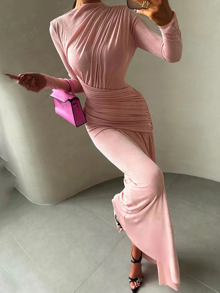 Women Dresses: NIBBER Ankle-Length A-Line Dress | Salman Store
