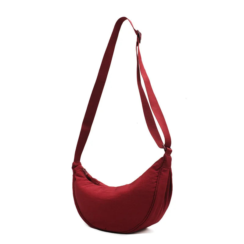 Casual Nylon Hobo Crossbody Bag for Women - Large Capacity Designer Shoulder