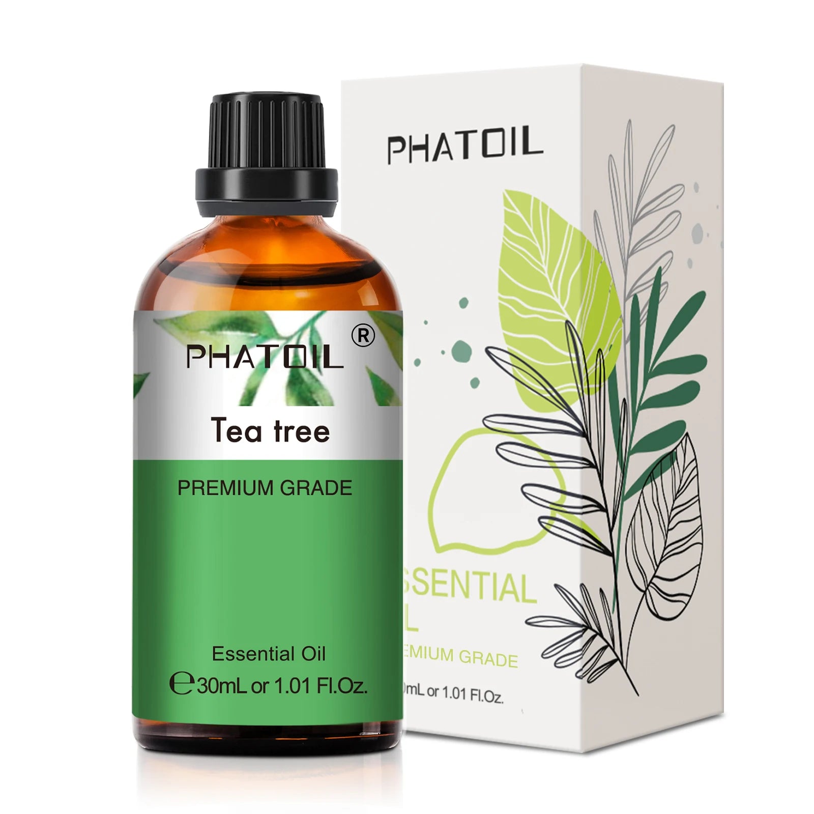 Phatoil 30ml Aromatherapy Essential Oil Set - Lavender Eucalyptus Vanilla Orange