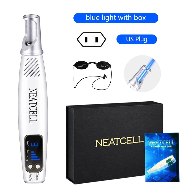 Picosecond Laser Pen for Scar Removal - Blue Light Therapy Mole Freckle Remover - JStorehub 