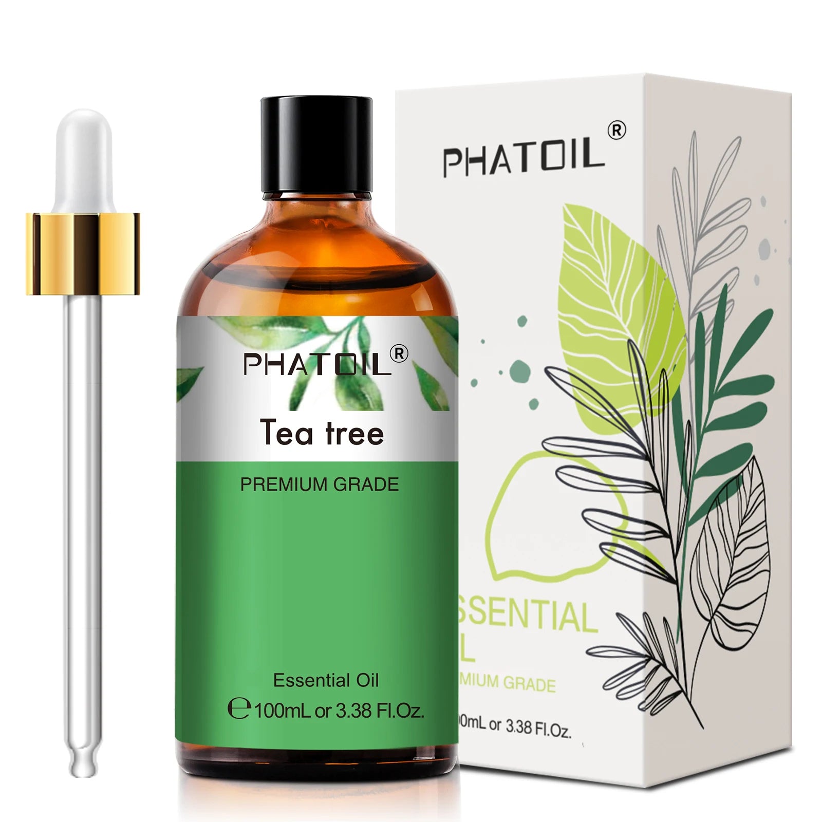 Phatoil 100ml Premium Essential Oil Set - Sandalwood Lavender Eucalyptus