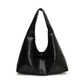 Big Black Shoulder Bag for Women - Large Hobo Soft Leather Crossbody Tote Bag