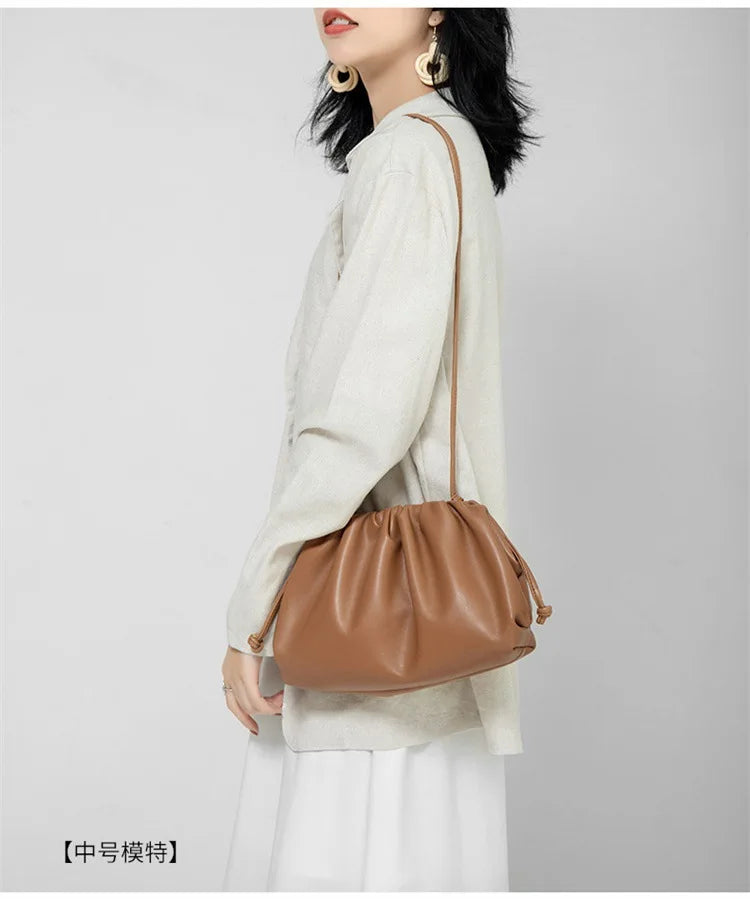 Luxury Soft PU Leather Shoulder Bag for Women - Small Crossbody Messenger Bag - JStorehub 