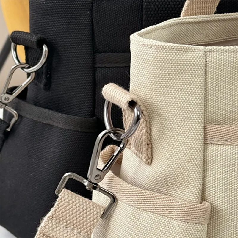 Women's Bag Multiple Pockets Shoulder Bag Large Capacity Canvas - SalmanStore 