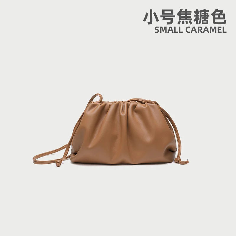 Luxury Soft PU Leather Shoulder Bag for Women - Small Crossbody Messenger Bag