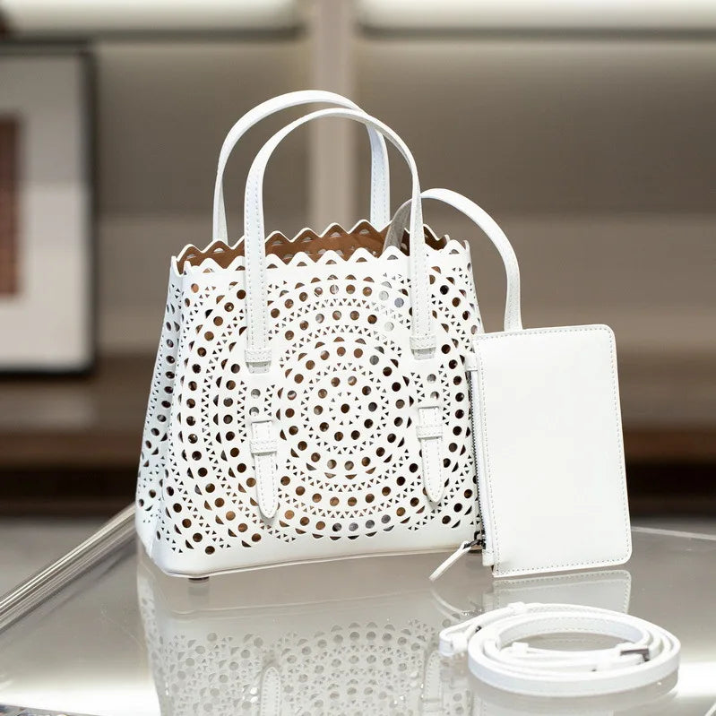 Beige Small Tote Shoulder Bag for Women - Handheld Travel Daily Bag