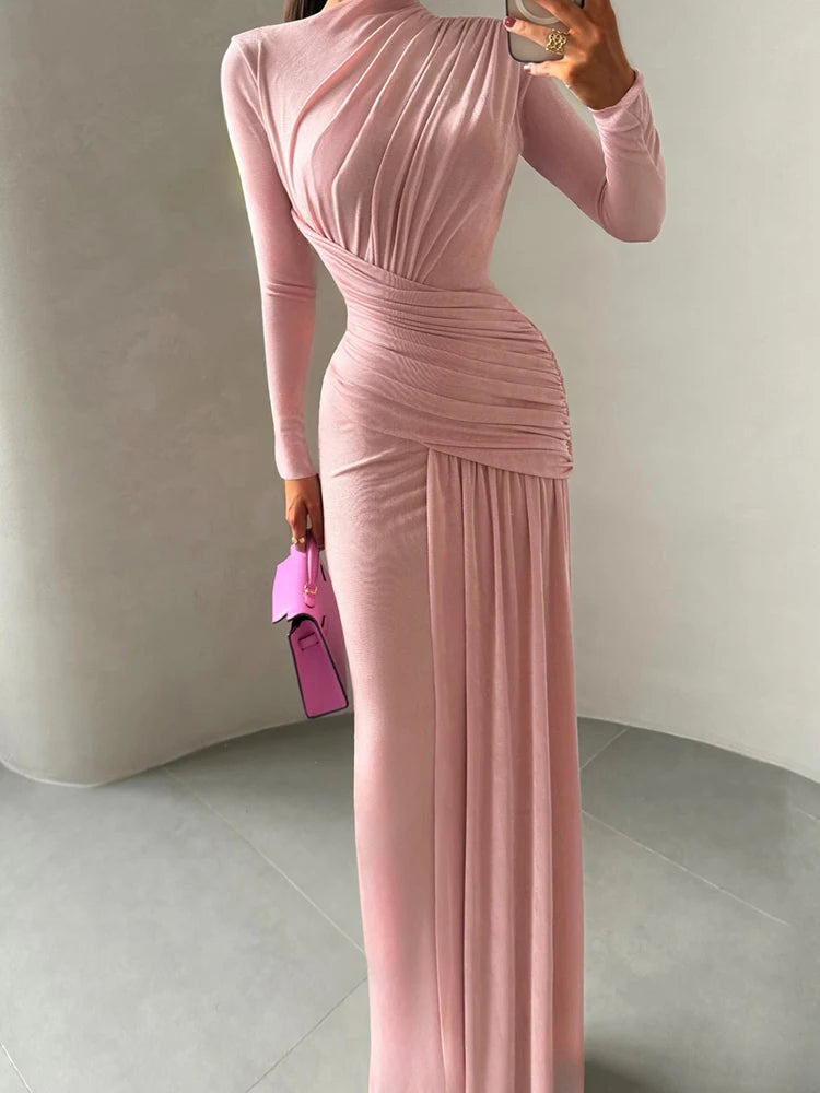 Women Dresses: NIBBER Ankle-Length A-Line Dress | Salman Store