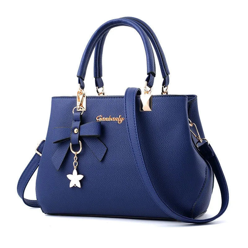 Korean Trendy Bow Shoulder Bag - Large Capacity Messenger Bag for Women - JStorehub 