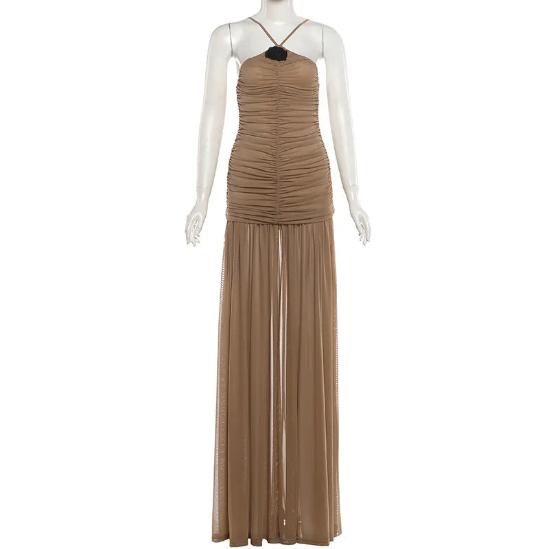 Elegant Women Dresses: SylCue Pleated Maxi at Salman Store