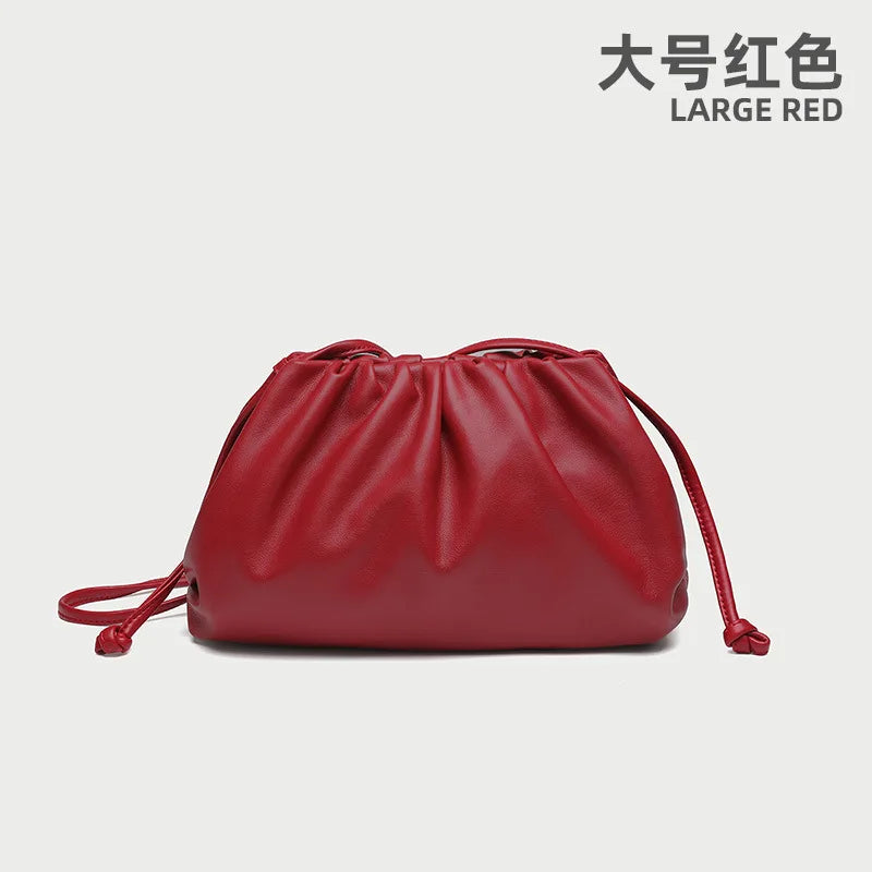 Luxury Soft PU Leather Shoulder Bag for Women - Small Crossbody Messenger Bag