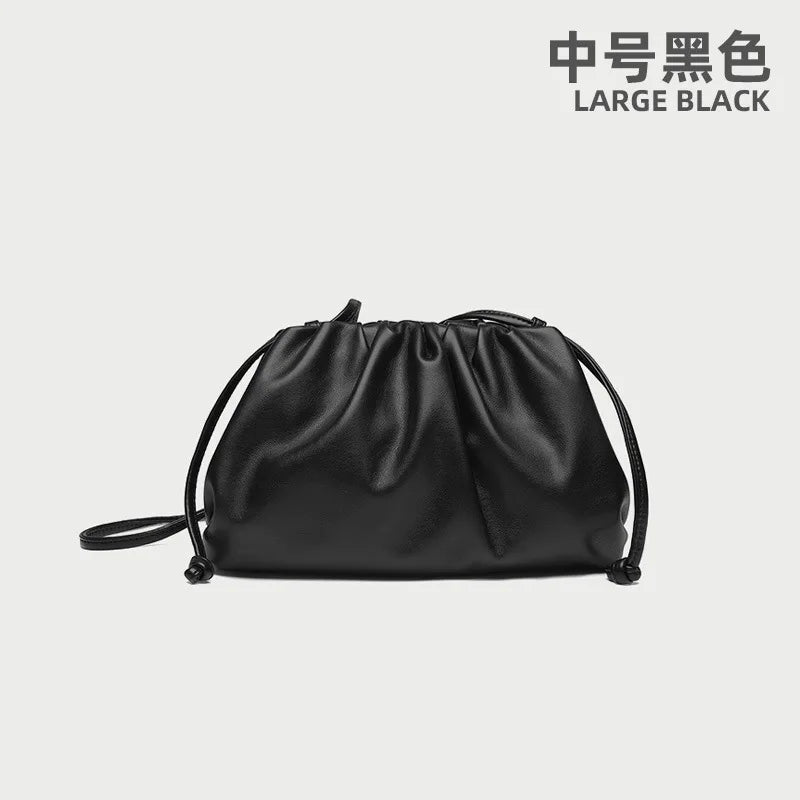 Luxury Soft PU Leather Shoulder Bag for Women - Small Crossbody Messenger Bag