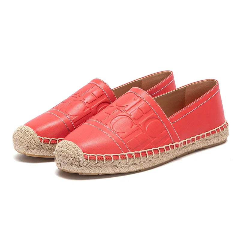 Women's Beach Shoes 2025 - Anti-Slip Handmade Hemp Bottom Flat Casual Shoes - JStorehub 