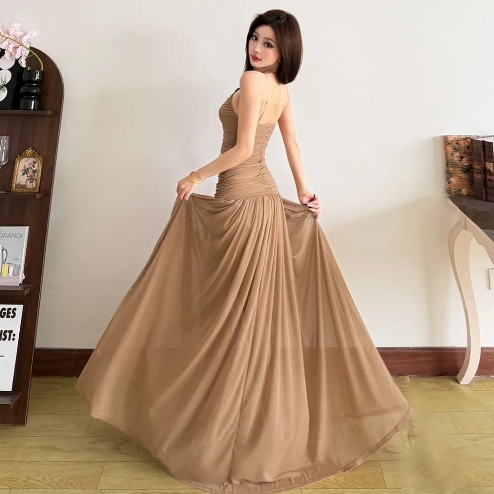 Elegant Women Dresses: SylCue Pleated Maxi at Salman Store