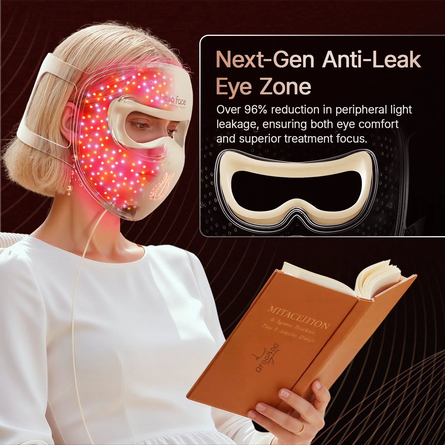Hello Face M300 4D LED Light Therapy Mask - Anti-Aging & Acne Care - JStorehub 