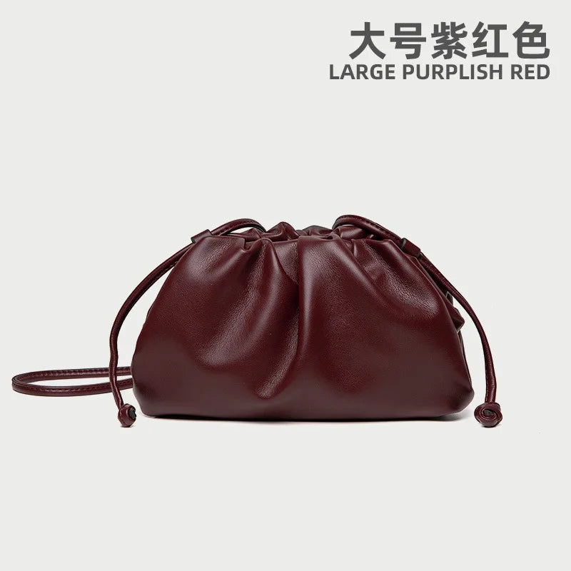 Luxury Soft PU Leather Shoulder Bag for Women - Small Crossbody Messenger Bag