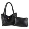 Woven Bag Women PU Leather Single Shoulder Bag - SalmanStore 