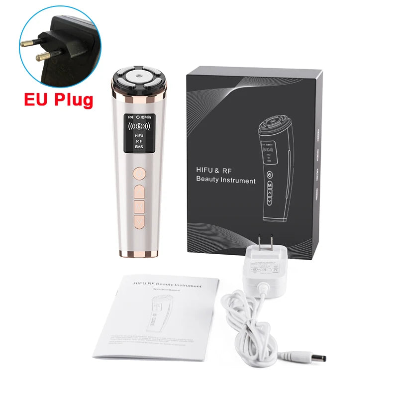 HIFU Face Lifting Machine - EMS Microcurrent Skin Rejuvenation Massager - JStorehub 