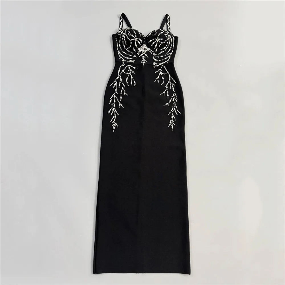 Women Dresses: Elegant Beading Bandage Dress | Salman Store